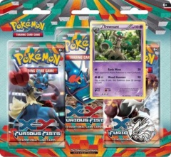 Pokemon XY3 Furious Fists 3-Booster Blister Pack - Trevenant Promo